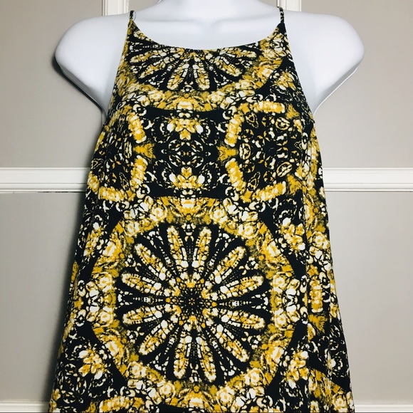 VANS YELLOW AND BLACK ABSTRACT DRESS - Picture 5 of 8